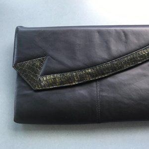 Vintage Naturalizer Purse Clutch - Black